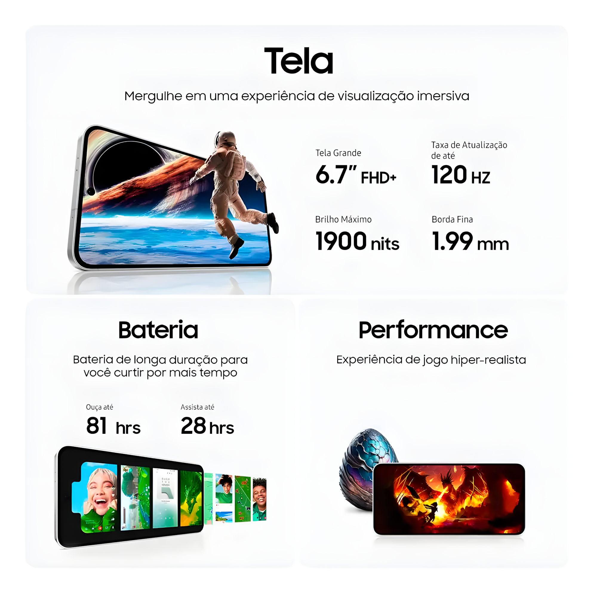 Smartphone Samsung Galaxy S24 FE 5G Ram 8GB Deca Core 128GB Smartphone Samsung Galaxy S24 FE 5G Ram 8GB Deca Core 128GB